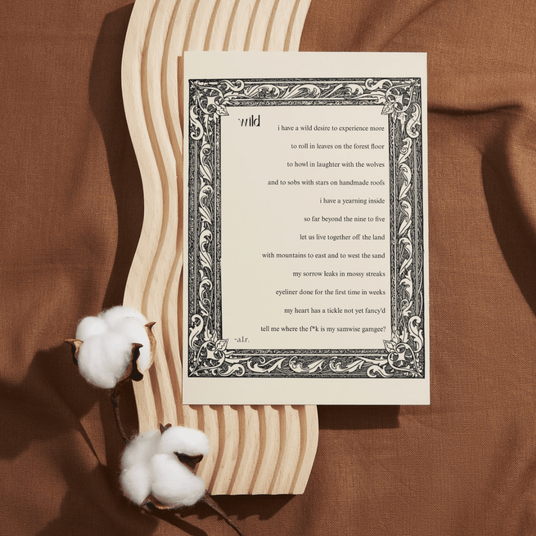 wild || Poetry Postcard