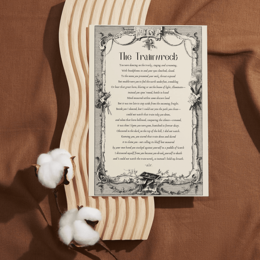 The Trainwreck || Poetry Postcard