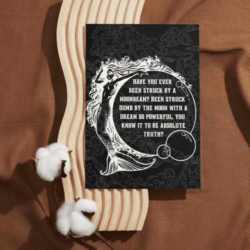 Struck By Moonbeam || Poetry Postcard